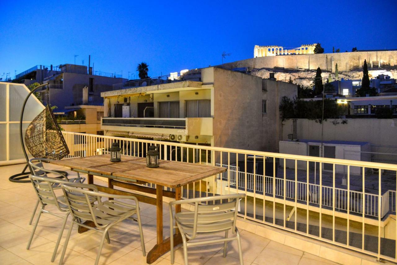 Acropolis Amazing Balcony View 3 Minutes Walking To The Museum Apartman Athén Kültér fotó